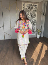 Cotton lurex suit